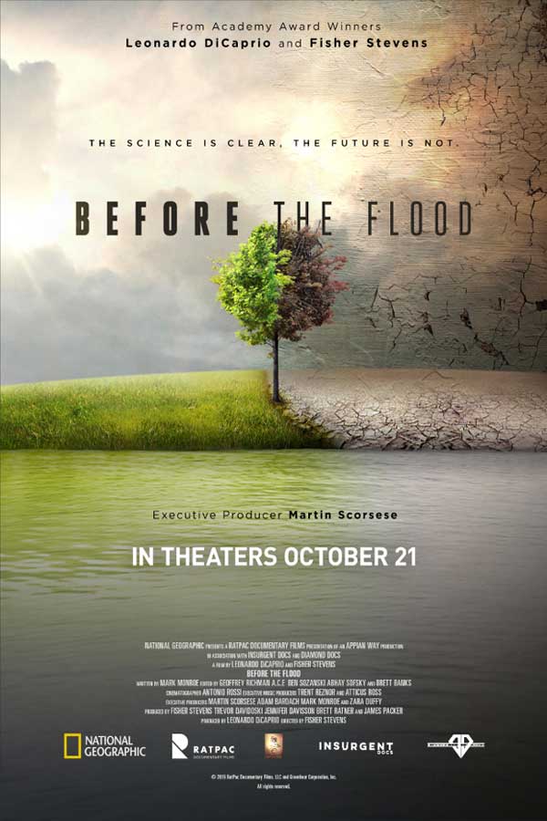 کاور مستند Before the Flood 2016