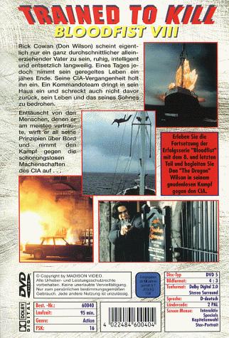 عکس فیلم متخصص قتل Blood Fist VIII: Trained to Kill 1996 دوبله فارسی