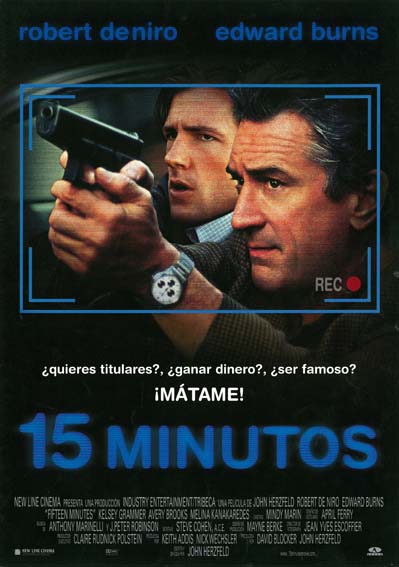 دانلود فیلم پانزده دقیقه 15 Minutes 2001 دوبله فارسی با بازی Robert De Niro کیفیت عالی لینک مستقی