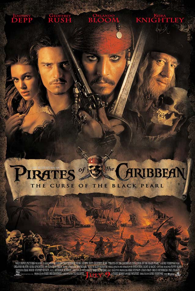 فیلم دزدان دریایی کارائیب 1 Pirates of the Caribbean: The Curse of the Black Pearl 2003