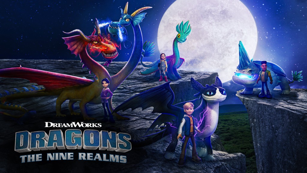 بنر انیمیشن Dragons The Nine Realms 2021