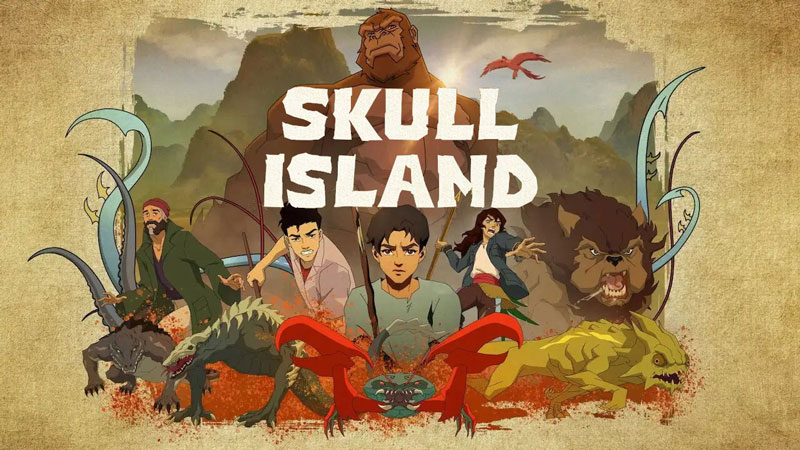 بنر انیمیشن Skull-Island-2023