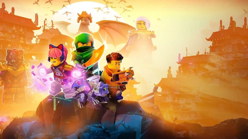 بنر انیمیشن Ninjago Dragons Rising 2023