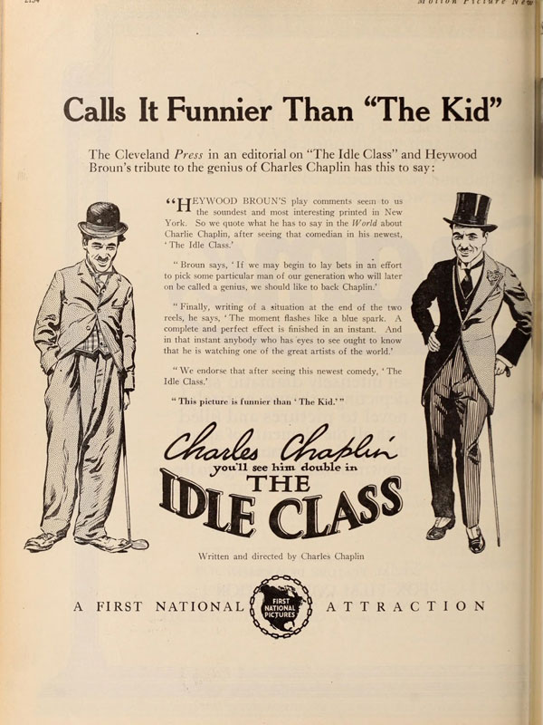فیلم طبقه بیکار The Idle Class 1921