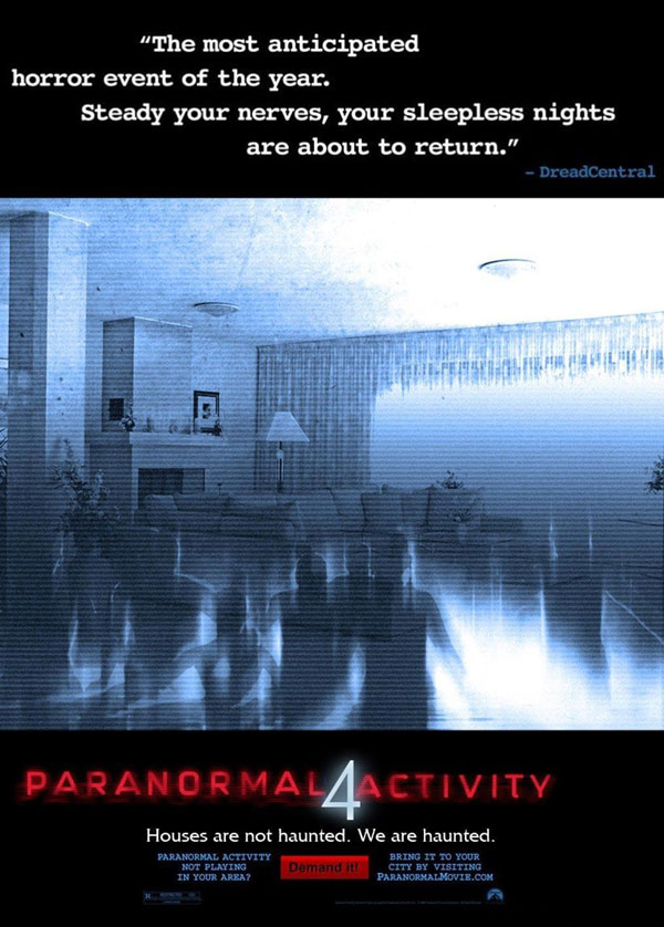 پوستر فیلم فراطبیعی Paranormal Activity 4 2012